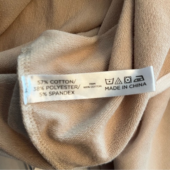 Tuckernuck Beige Sand & White Farah Terry Pullover Oversized Size XS/S Sporty - Picture 9 of 9